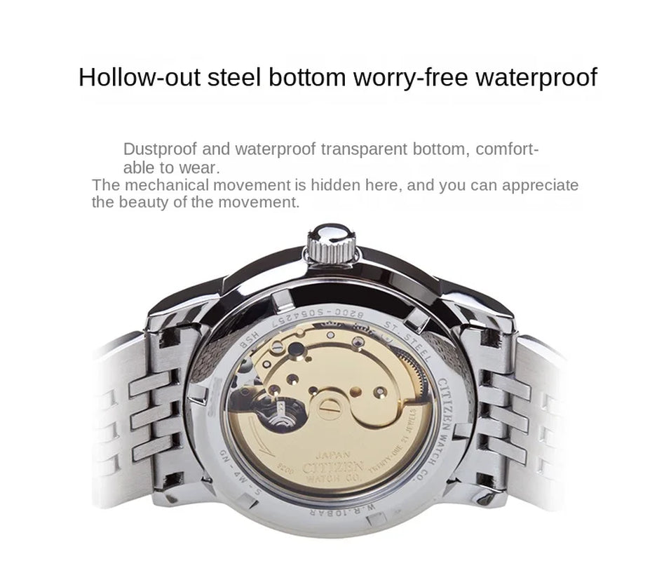 Genuine Watch Automatic Mechanical Watch Fashion Steel Belt Men'S Watch NH8330 Automatic Watch Business Jp(Origin)