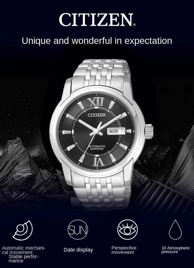 Genuine Watch Automatic Mechanical Watch Fashion Steel Belt Men'S Watch NH8330 Automatic Watch Business Jp(Origin)